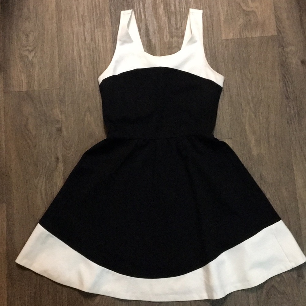 Necessary Objects Black and white dress